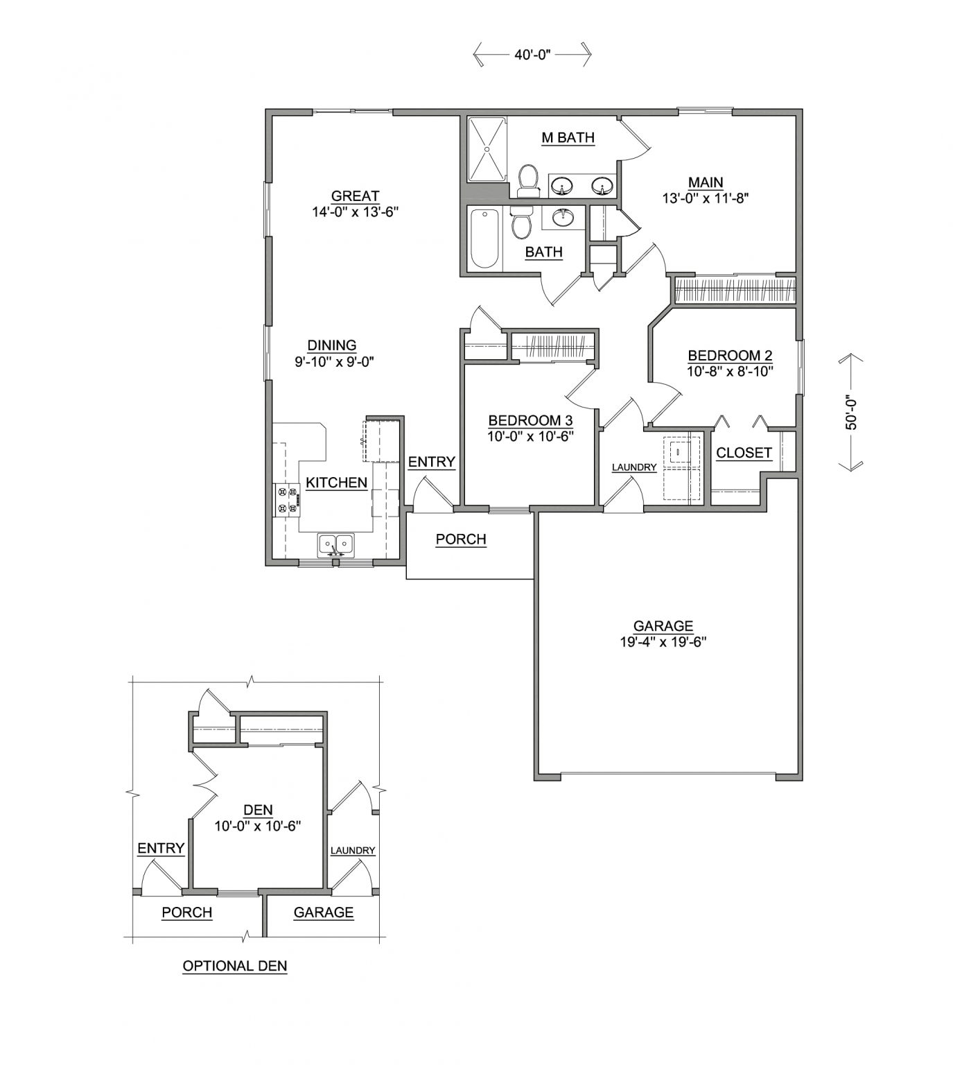 Clearwater Floor Plan FLEX FC Home Builders in Oregon