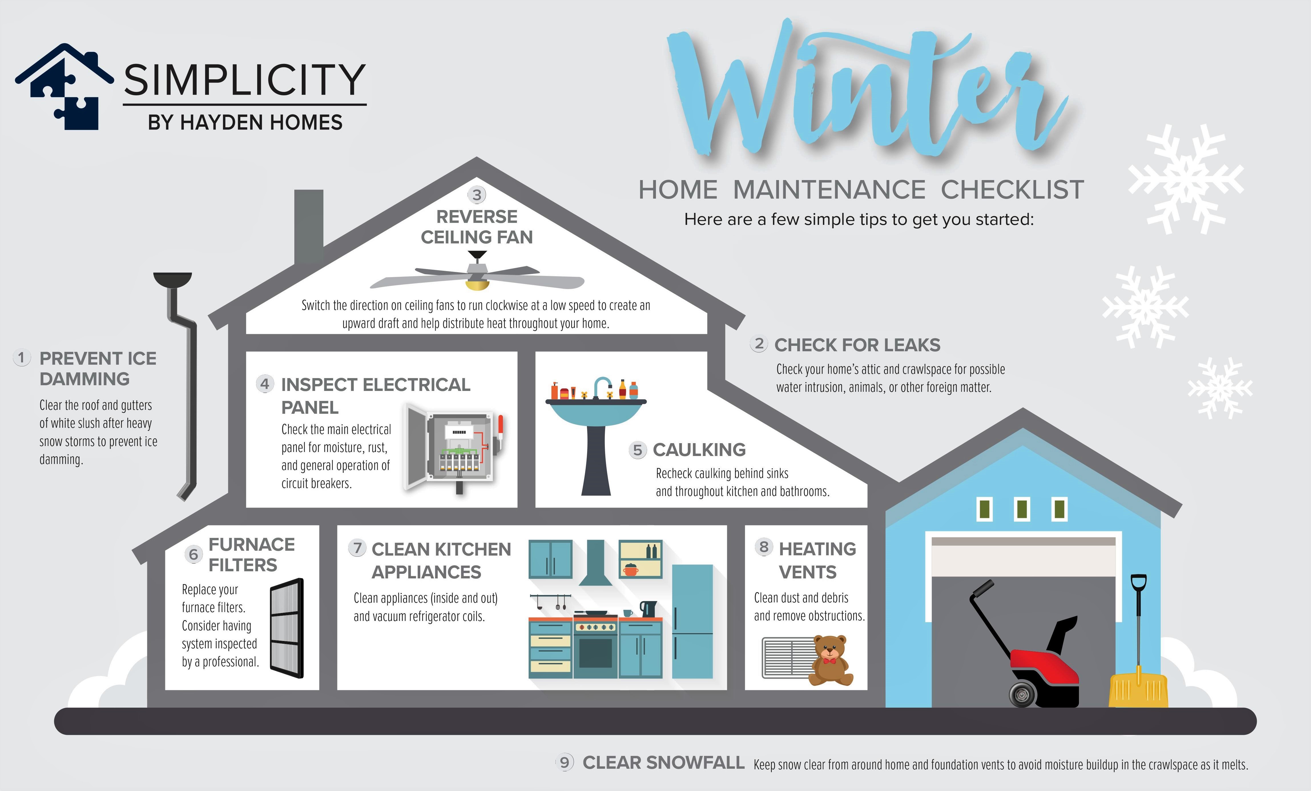  Winter Home Maintenance Checklist Tips For Winterizing Your Home 